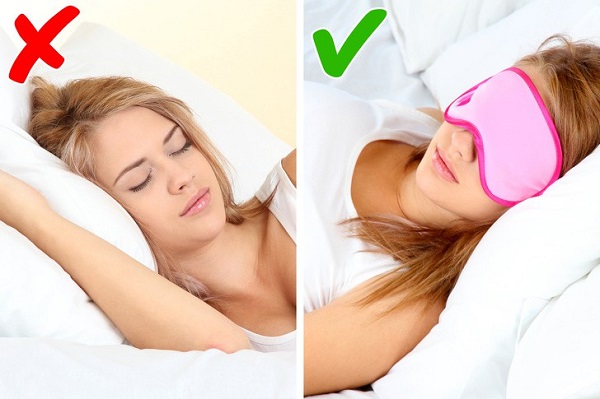 Bịt mắt khi đi ngủ- phương pháp tư thế ngủ giảm cân giúp giấc ngủ ngon hơn