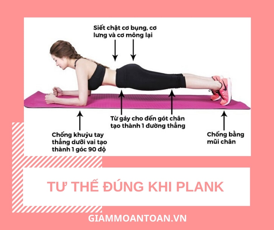 Tập plank có giảm mỡ bụng dưới không